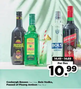 PLUS Coebergh Bessen, Bols Vodka, Passoã Of Pisang Ambon aanbieding