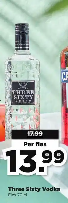 PLUS Three Sixty Vodka aanbieding