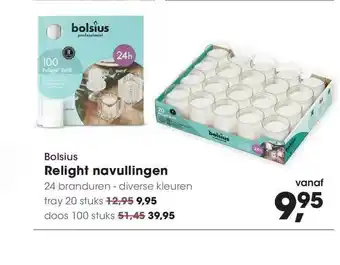 HANOS Bolsius Relight Navullingen aanbieding