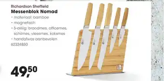 HANOS Richardson Sheffield Messenblok Nomad aanbieding