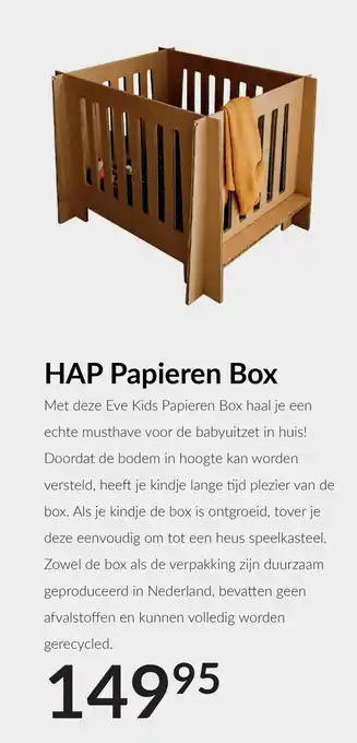 Babypark HAP Papieren Box aanbieding