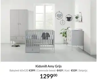 Babypark Kidsmill Amy Grijs aanbieding