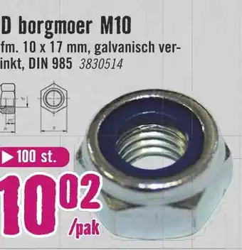 Hornbach JD borgmoer M10 aanbieding