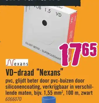 Hornbach VD-draad "Nexans" 17 aanbieding