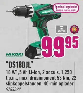 Hornbach "DS18DJL" aanbieding