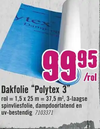 Hornbach Dakfolie "Polytex 3" aanbieding