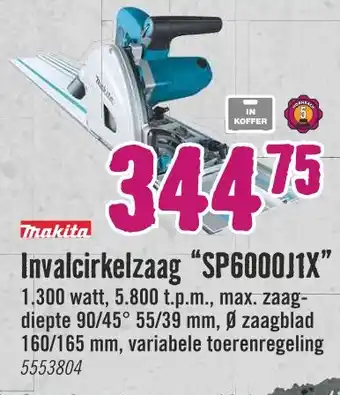 Hornbach Invalcirkelzaag "SP6000J1X" aanbieding