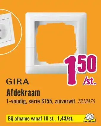 Hornbach Gira Afdekraam aanbieding