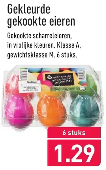 ALDI Gekleurde gekookte eieren aanbieding
