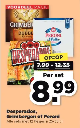 PLUS Desperados, grimbergen of peroni aanbieding