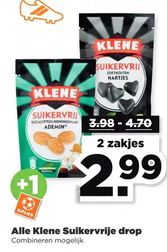 PLUS Alle klene suikervrije drop aanbieding