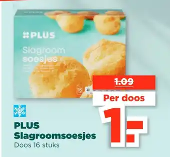 PLUS Plus slagroomsoesjes aanbieding