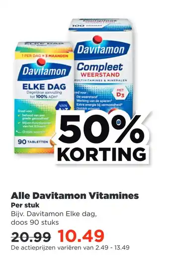 PLUS Alle davitamon vitamines aanbieding