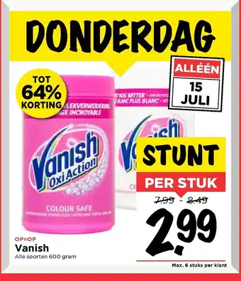 Vomar Voordeelmarkt Vanish 600g aanbieding