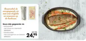 HANOS Sous-vide gegaarde vis aanbieding