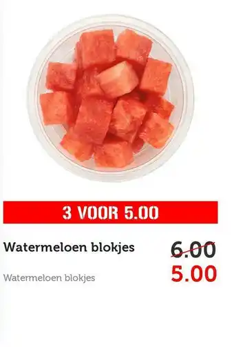 CoopCompact Watermeloen blokjes aanbieding