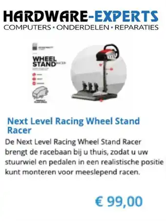 Hardware Expert Next level racing wheel stand racer aanbieding