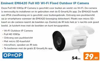 Hardware Expert Eminent em6420 full hd wi-fi fixed outdoor ip camera aanbieding