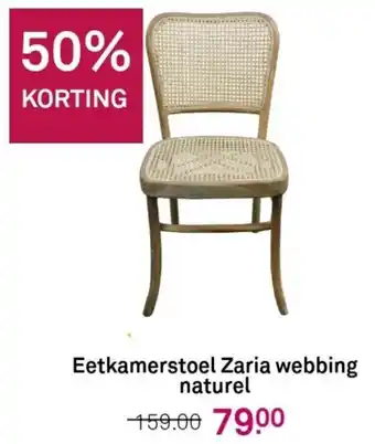 Karwei Eetkamerstoel Zaria webbing naturel aanbieding