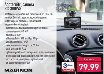 ALDI Maginon Achteruitrijcamera RC-300WS aanbieding