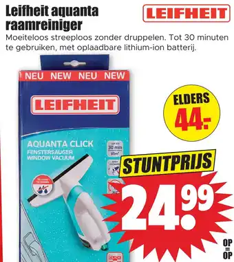 Dirk Leifheit aguanta raamreiniger aanbieding