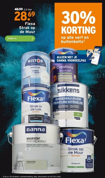 GAMMA Flexa Strak op de muur aanbieding