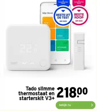 GAMMA Tado slimme thermostaat en starterskit V3+ aanbieding