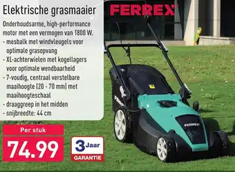 ALDI Ferrex Elektrische grasmaaier aanbieding