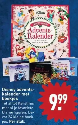 ALDI Disney adventskalender met boekjes aanbieding