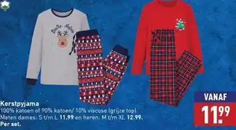 ALDI Kerstpyjama aanbieding