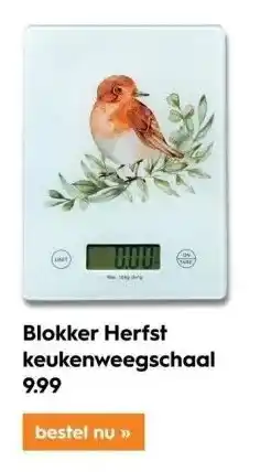 Blokker Blokker herfst keukenweegschaal aanbieding