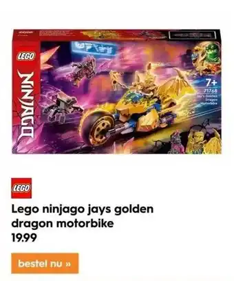 Blokker Lego ninjago jays golden dragon motorbike aanbieding