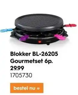 Blokker Blokker bl-26205 gourmetset 6p. aanbieding