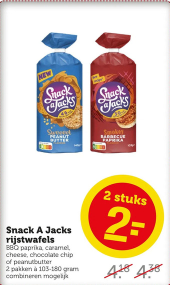 Coop Snack a jacks rijstwafels aanbieding