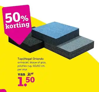 Leen Bakker Tapijttegel orlando aanbieding