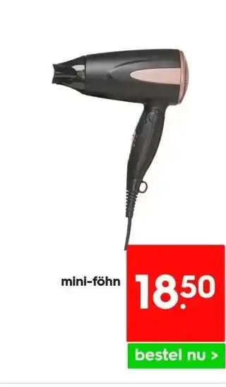 HEMA Mini-föhn aanbieding