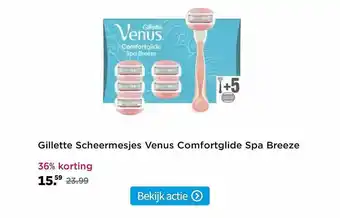 Plein.nl Gillette scheermesjes venus comfortglide spa breeze aanbieding