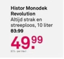 Karwei Histor monodek revolution aanbieding