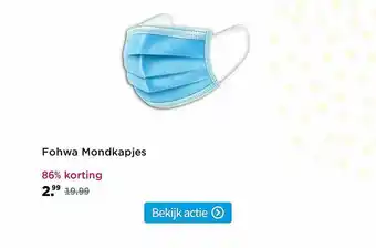 Plein.nl Fohwa mondkapjes aanbieding