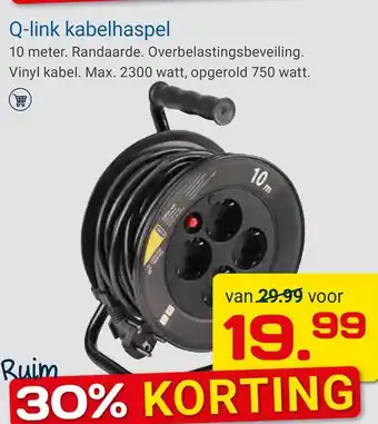 Kluswijs Q-link kabelhaspel aanbieding