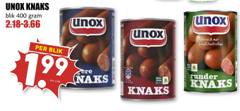 MCD Supermarkt Unox knaks aanbieding