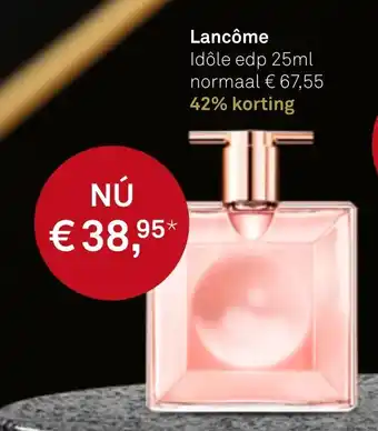 Mooi parfumerie Lancôme idôle edp 25ml aanbieding