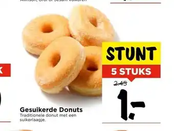 Vomar Voordeelmarkt Gesuikerde Donuts 5 stuks aanbieding