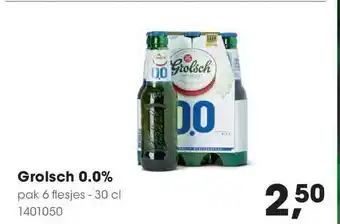 HANOS Grolsch 0,0% 30 cl aanbieding