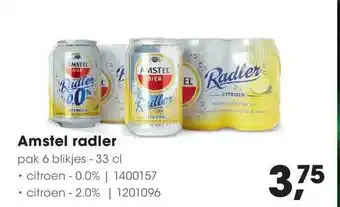 HANOS Amstel radler 33 cl aanbieding