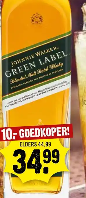 Dirck 3 Johnnie Walker aanbieding
