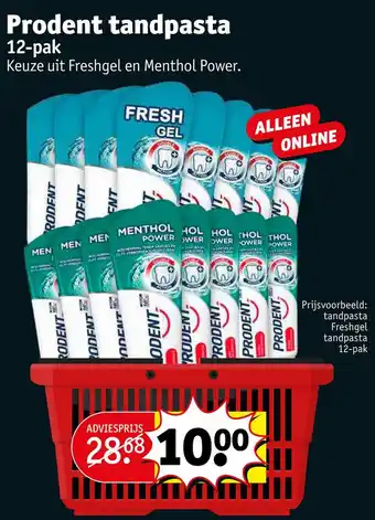 Kruidvat Prodent tandpasta aanbieding