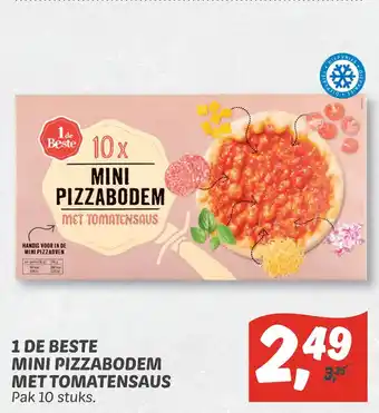 Dekamarkt 1 de beste mini pizzabodem met tomatensaus aanbieding