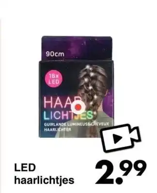 Wibra Led haarlichtjes aanbieding