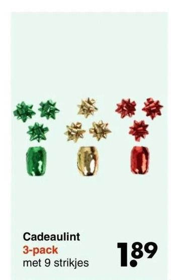 Wibra Cadeaulint aanbieding